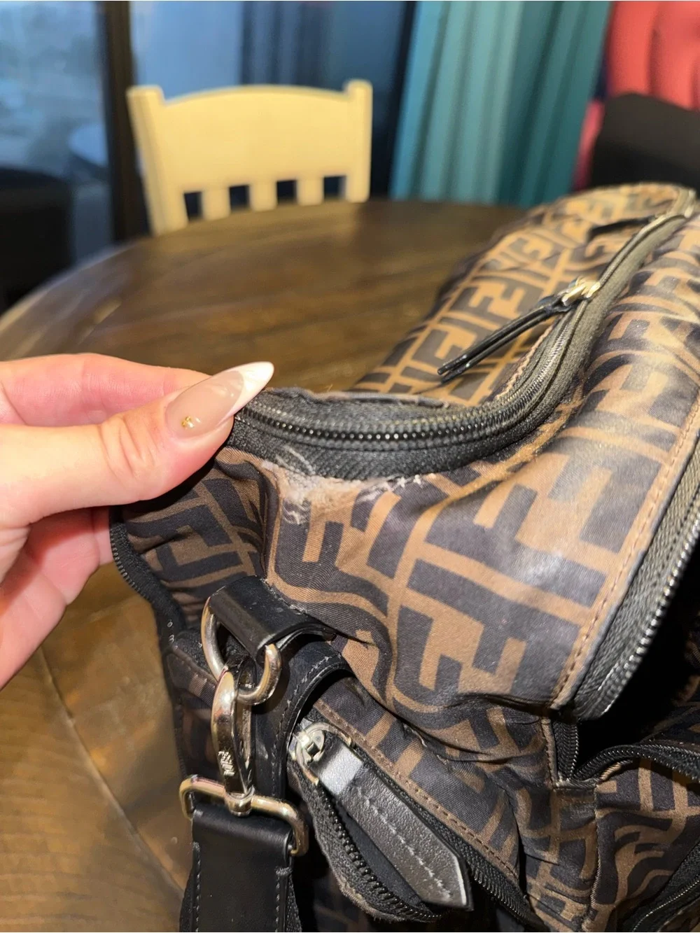 Fendi Brown FF Monogram Diaper Bag